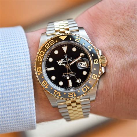 rolex gmt master gold and steel